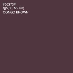 #50373F - Congo Brown Color Image